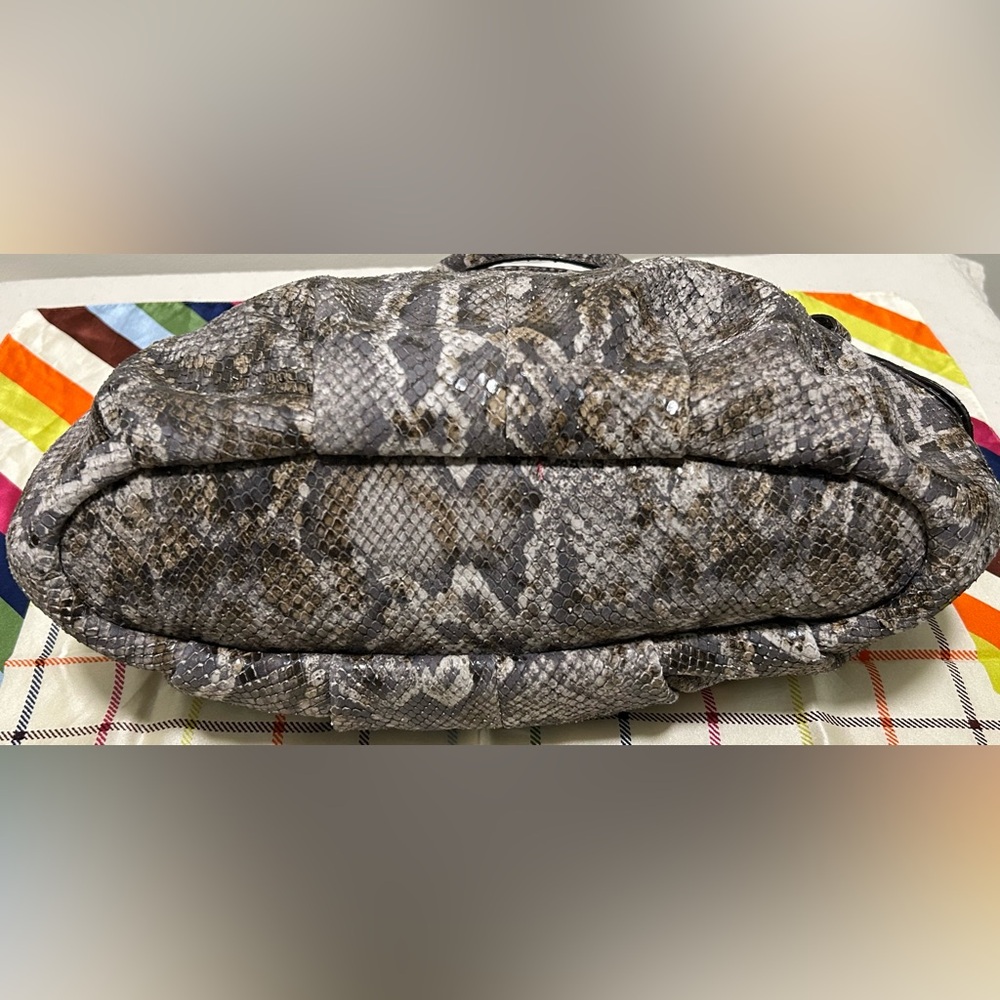 COACH Madison Sophia Python Embossed Leather Satchel/Shoulder Bag - Picture 10 of 17